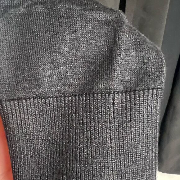 Ted Baker Sonyia Black longline Open Front Cardigan Sz 2 Small - Picture 4 of 5